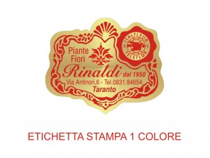 Etichette adesive per fioristi, fiorai e vivaisti (mm 38x31)  (cod.22G)